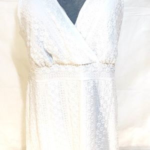 Lane Bryant NWOT sleeveless 14/16 white top